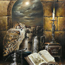 Схема вышивки «сова»