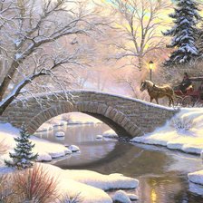 Схема вышивки «Серия "Зима пришла"»