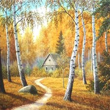 Схема вышивки «Золотая осень»