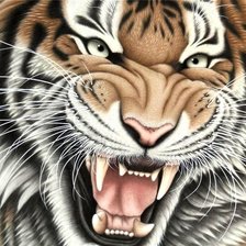 Схема вышивки «Тигр»