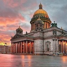 Схема вышивки «Санкт-Петербург в закате»