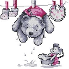 Схема вышивки «Мишка»