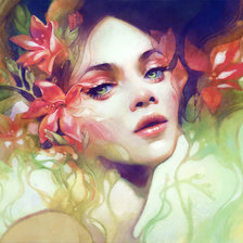 Схема вышивки «"женский образ"»