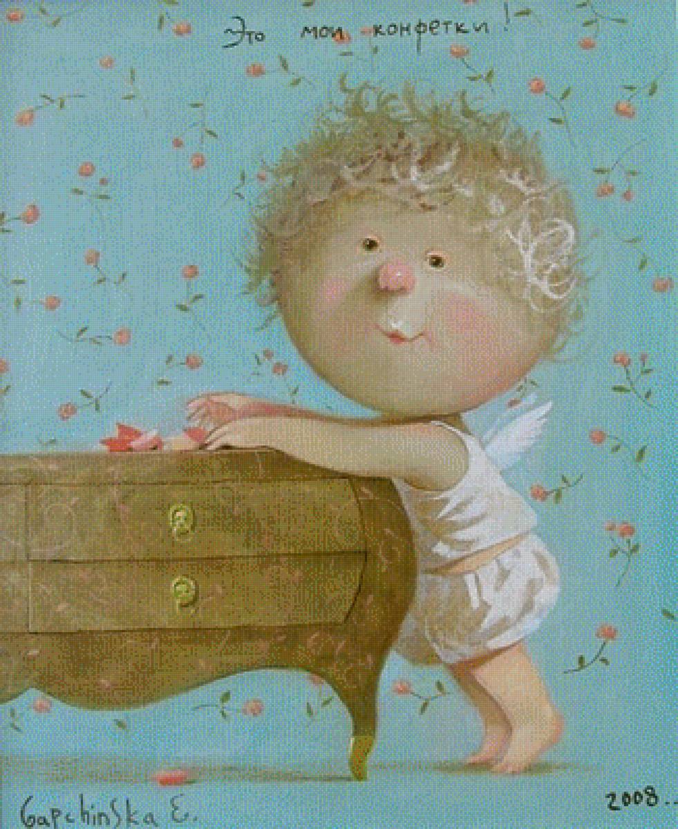 мои конфетки - схема, картина, гапчинская - предпросмотр