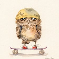 Схема вышивки «сова»