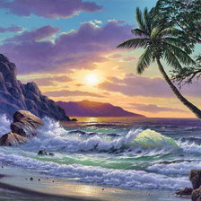 Схема вышивки «Закат»