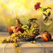 Схема вышивки «По картине худ. Алексея Ляха "Краснодарские дары."»