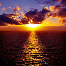 Схема вышивки «закат»