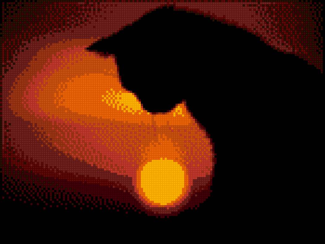 кошка, закат - природа, животные, закат, кошка - предпросмотр