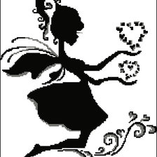 Схема вышивки «фея»