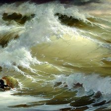 Схема вышивки «волны»