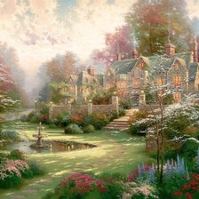 Схема вышивки «пейзаж»