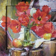 Схема вышивки «тюльпан6»