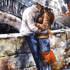 Схема вышивки «Под  зонтом»