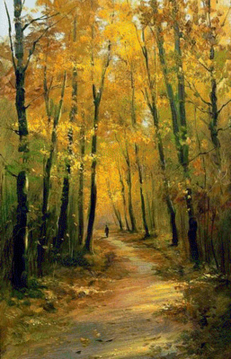 осенний парк - осень, парк, пейзаж, природа - предпросмотр