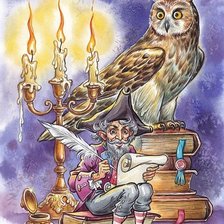 Схема вышивки «сказочник»