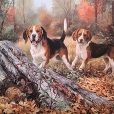 Схема вышивки «Охота»