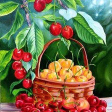 Схема вышивки «wiśnie»