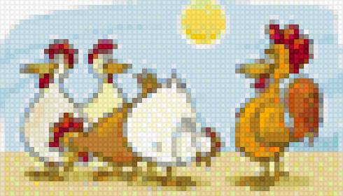 05_в шоколаде 1 - флирт, петухи, курочка - предпросмотр