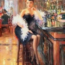 Схема вышивки «Девушка»