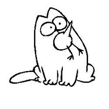 Схема вышивки «кот саймона»