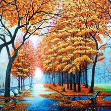 Схема вышивки «Пейзаж»