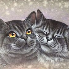 Схема вышивки «НЕЖНОСТЬ КОТОВ»