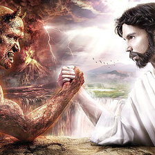 Схема вышивки «борьба добра и зла»