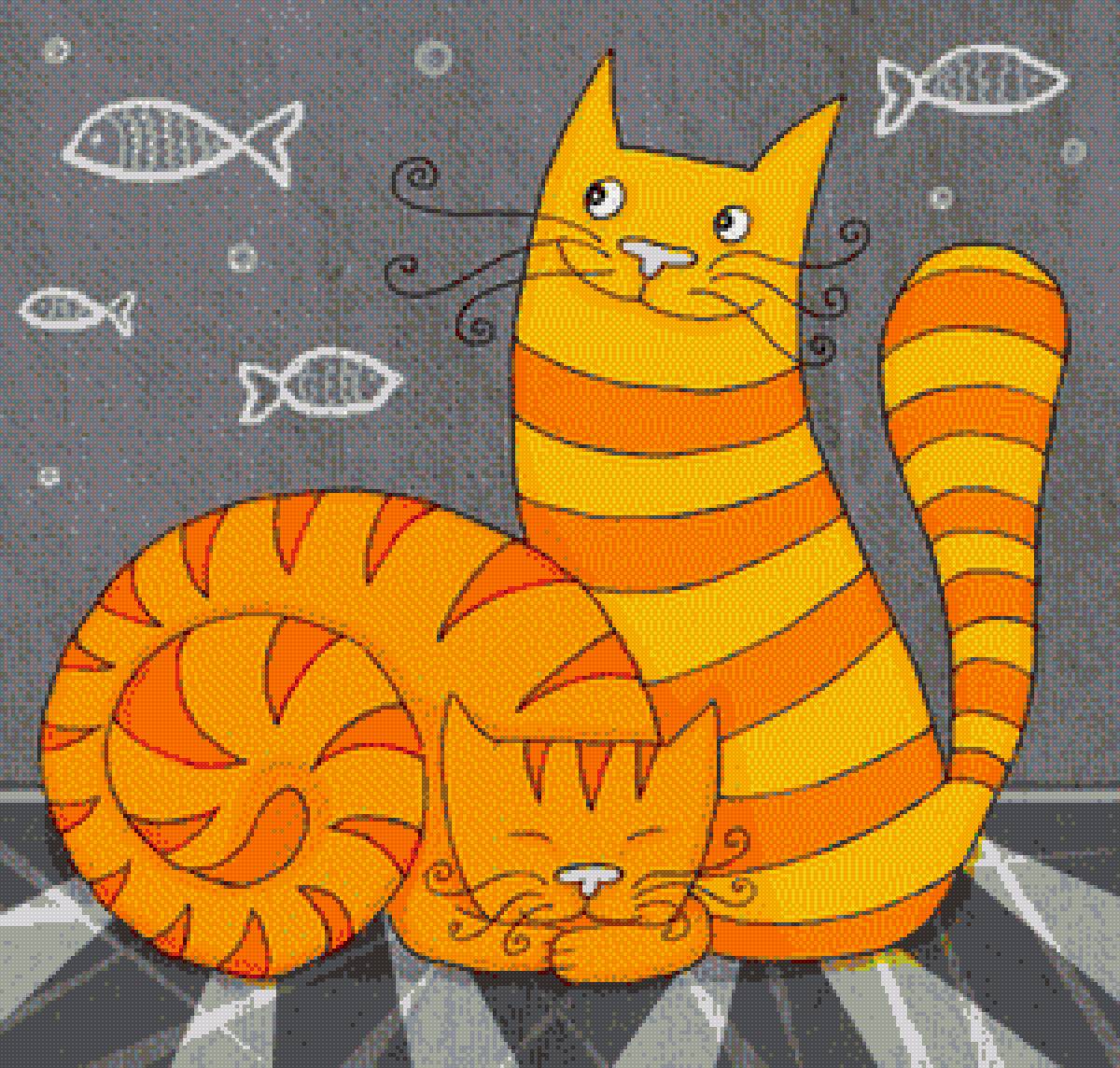 Два котика - коты, животные - предпросмотр