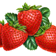 Схема вышивки «Клубника»