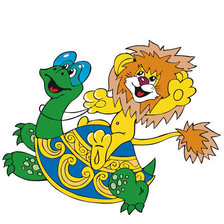 Схема вышивки «Львенок и черепаха»