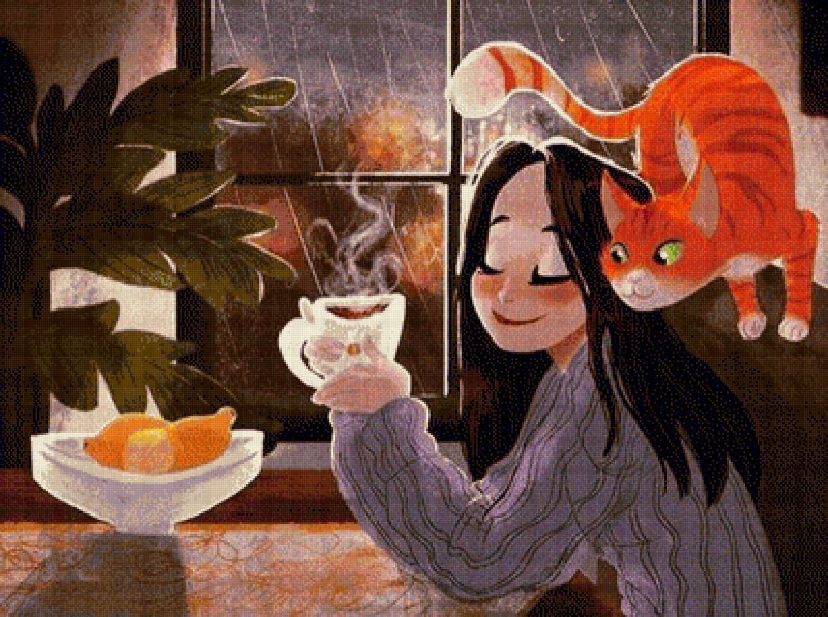 kawa z kotkiem - kot - предпросмотр