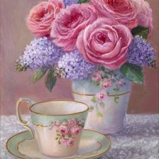 Схема вышивки «цветы»