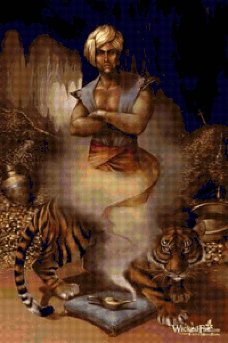 Джин - 1000 и 1 ночь, мужчина, сказка, восток - предпросмотр