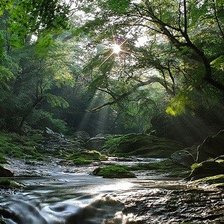 Схема вышивки «река в луче солнца»