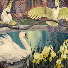 Схема вышивки «у пруда»