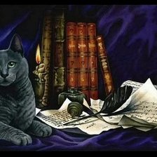 Схема вышивки «В БИБЛИОТЕКЕ»