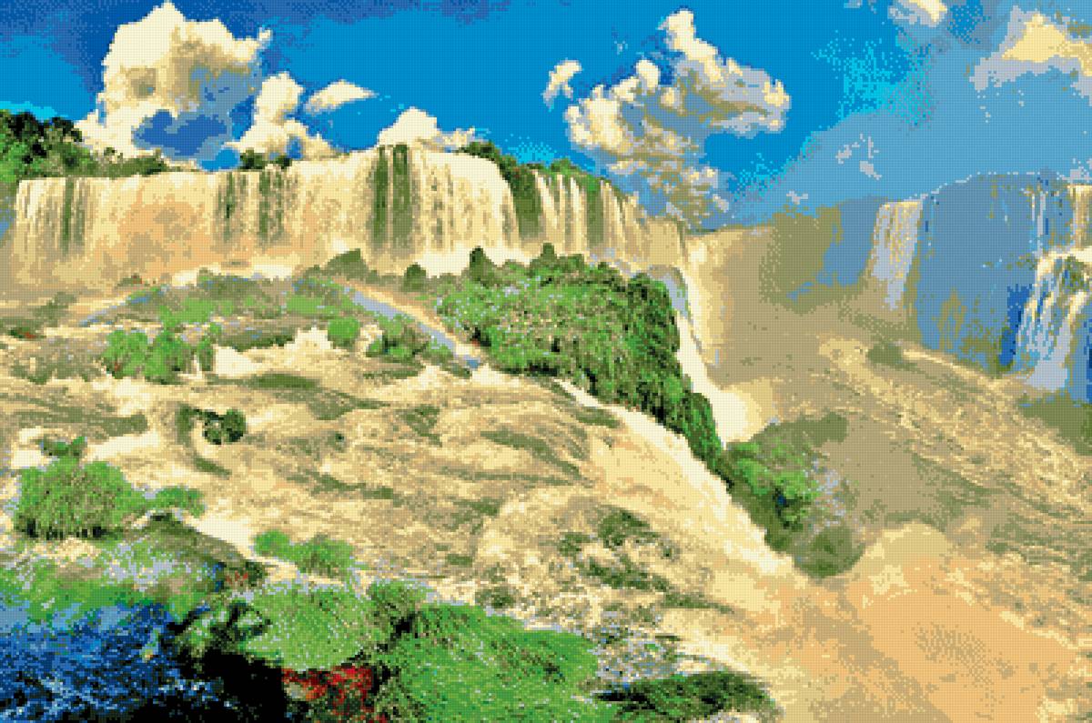 водопад Игуасу - вода, бразилия, южная америка, водопад - предпросмотр