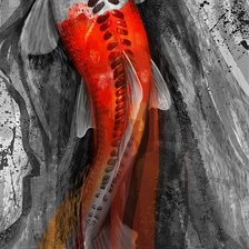 Схема вышивки «Карп»