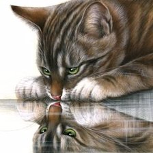 Схема вышивки «отражения»