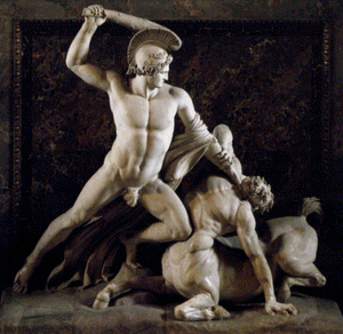 тесей и кентавр - греция, скульптура, мифы - предпросмотр