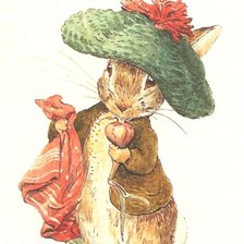 Схема вышивки «кролик Беатрис Поттер»