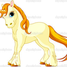 Схема вышивки «малыш единорог»