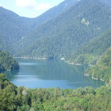 Схема вышивки «оз.Рица.Абхазия»