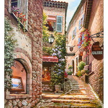 Схема вышивки «городской пейзаж»