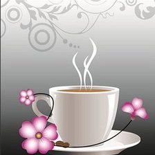 Схема вышивки «Кофе»