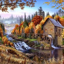 Схема вышивки «Мельница»