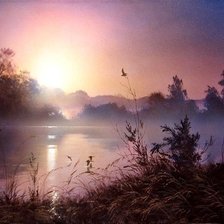 Схема вышивки «Закат»