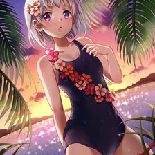 Схема вышивки «Девушка»