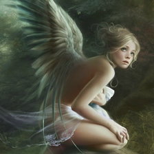 Схема вышивки «ангел»